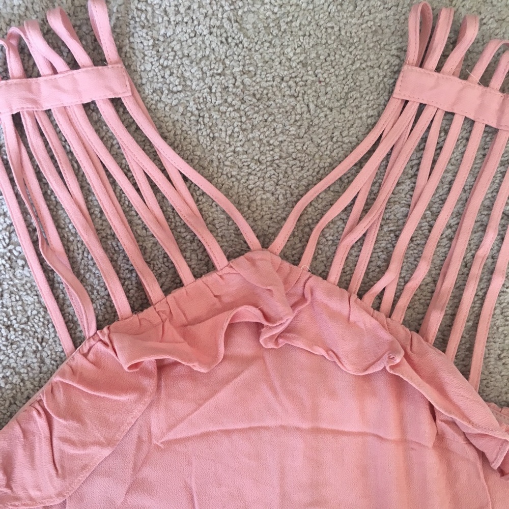 Strapy pink dress